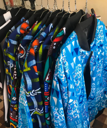 Unisex Ankara Bomber Jacket